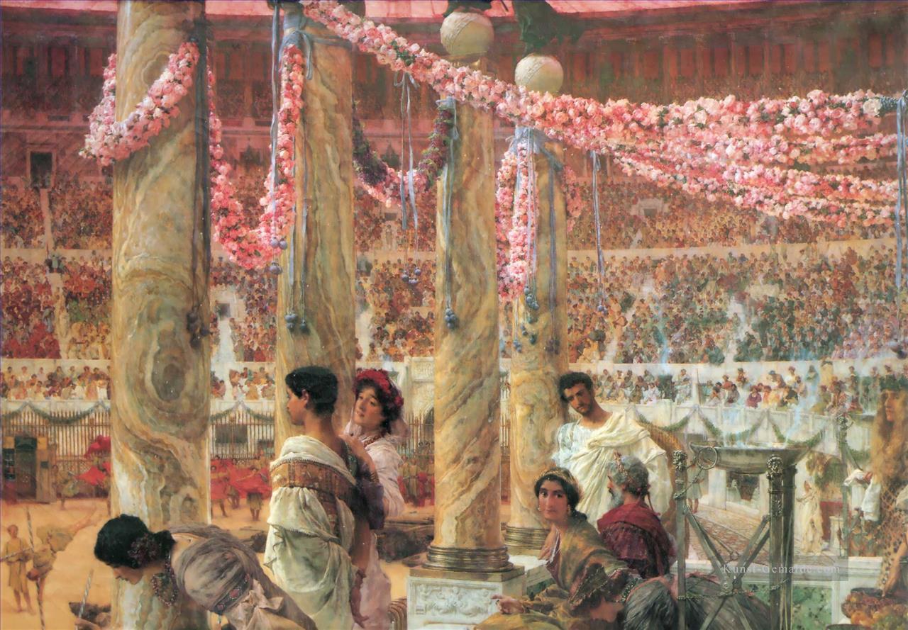 Caracalla und Geta romantischer Sir Lawrence Alma Tadema Ölgemälde
